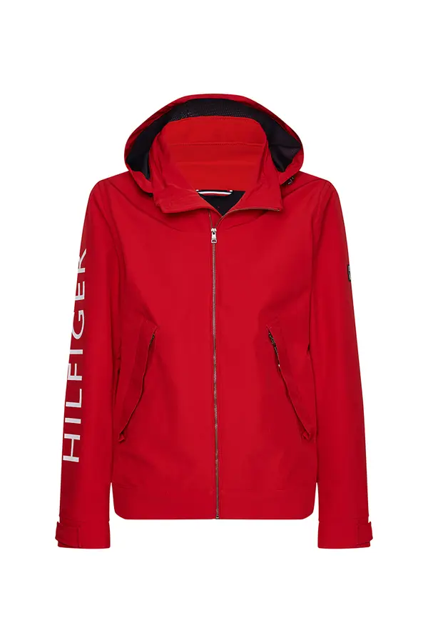 Tommy Hilfiger Tommy Hilfiger Jacket - FLEX HOODED BLOUSON red