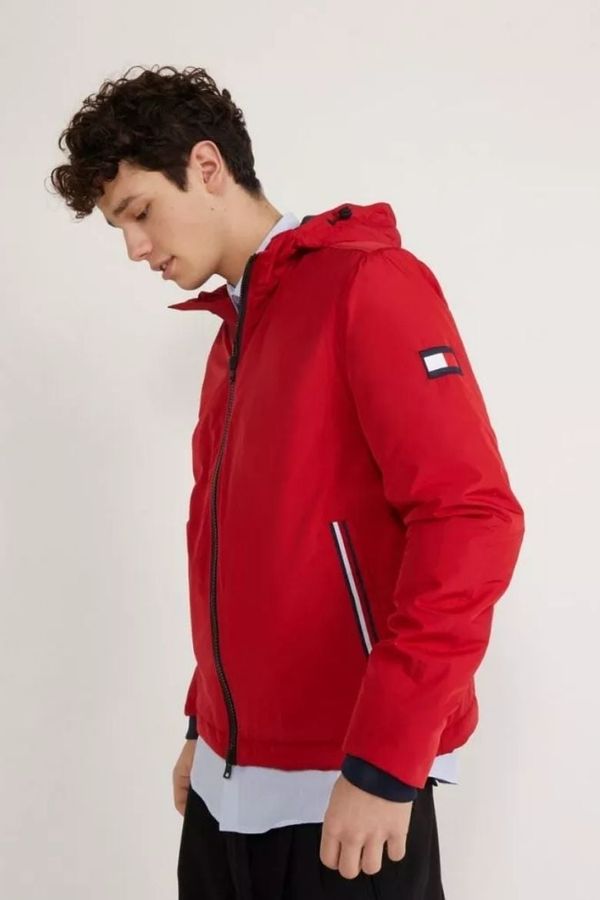 Tommy Hilfiger Tommy Hilfiger Jacket - HOODED PADDED JACKET red