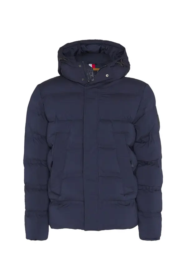 Tommy Hilfiger Tommy Hilfiger Jacket - HOODED STRETCH BOMBER blue