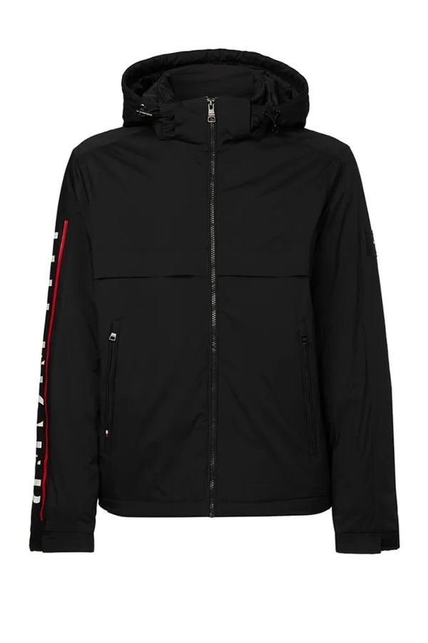 Tommy Hilfiger Tommy Hilfiger Jacket - REMOVABLE HOODED LARGE PRINT JKT black