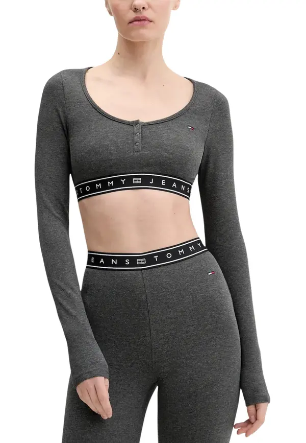 Tommy Hilfiger Jeans Tommy Hilfiger kratki top dugih rukava