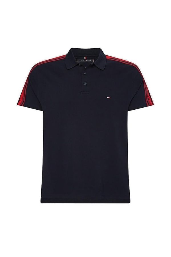 Tommy Hilfiger Tommy Hilfiger Polo shirt - FLAG OUTLINE TAPE SLIM POLO blue