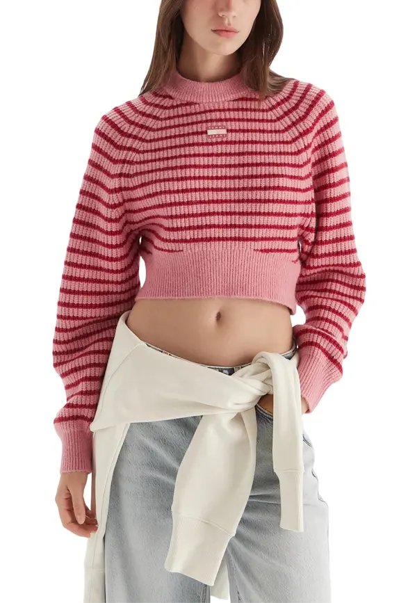 Tommy Hilfiger Jeans Tommy Hilfiger prugasti kratki pulover
