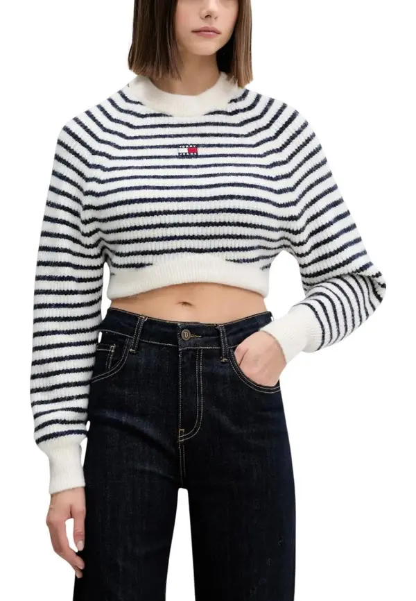 Tommy Hilfiger Jeans Tommy Hilfiger prugasti kratki pulover