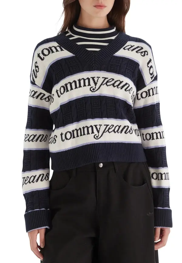 Tommy Hilfiger Jeans Tommy Hilfiger prugasti pulover