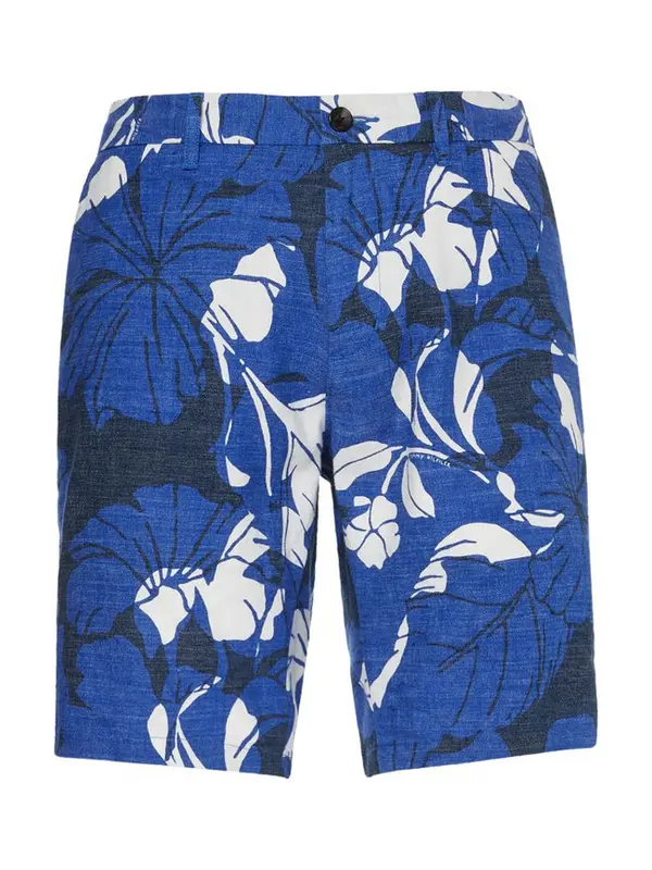 Tommy Hilfiger Tommy Hilfiger Shorts - HARLEM MODERN CHINO LINEN PRINT blue
