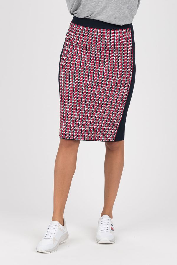 Tommy Hilfiger Tommy Hilfiger Skirt - VARENA PENCIL SKT dark blue-red-white