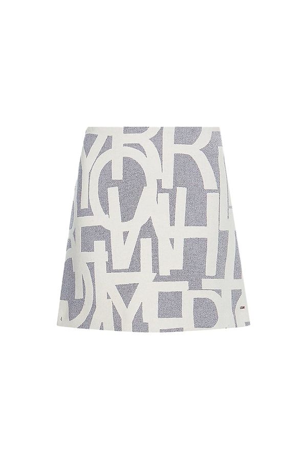 Tommy Hilfiger Tommy Hilfiger Skirt - WOOL JACQUARD SHORT SKIRT white-grey