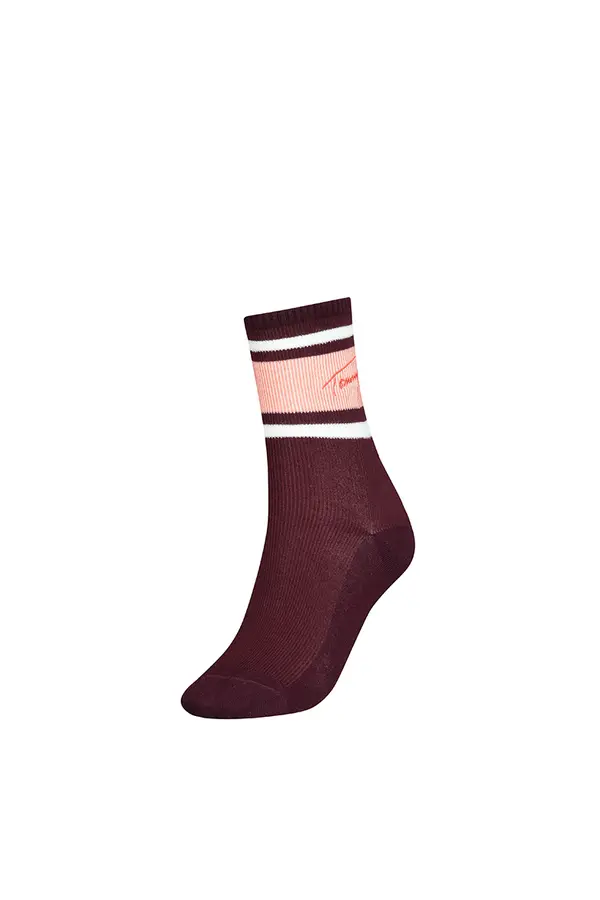 Tommy Hilfiger Tommy Hilfiger Socks - TH WOMEN SHORT SOCK 1P TOMMY SIGNATURE cheerful