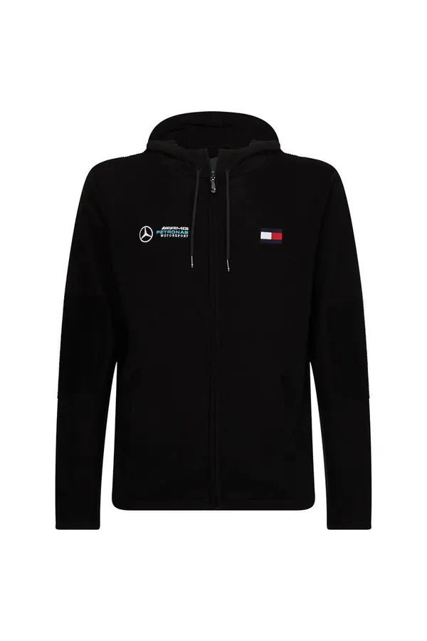 Tommy Hilfiger Tommy Hilfiger Sweater - 1 MB TECH HOODED ZIPPER THRU black