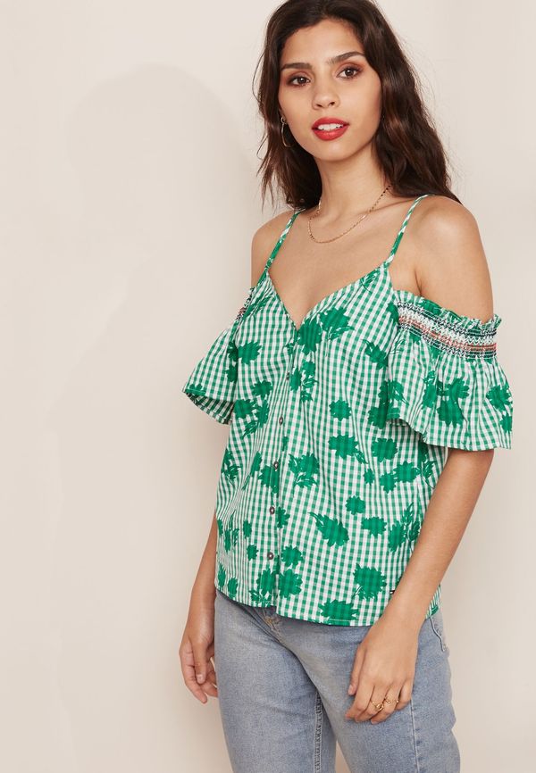 Tommy Hilfiger Tommy Hilfiger Top - HELENE TOP SS green