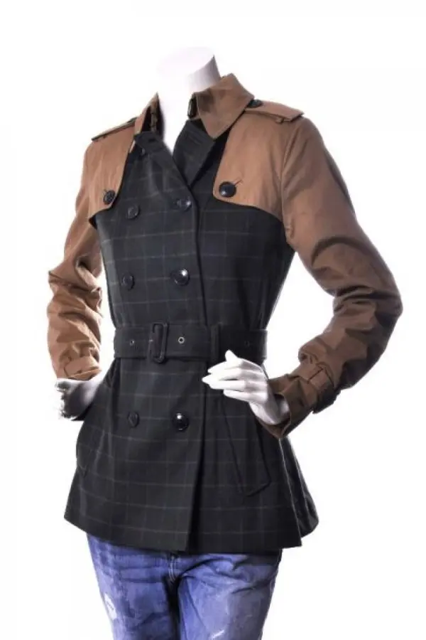 Tommy Hilfiger Tommy Hilfiger Trench coat - MARYLIN CHK SHORT TRENCH black