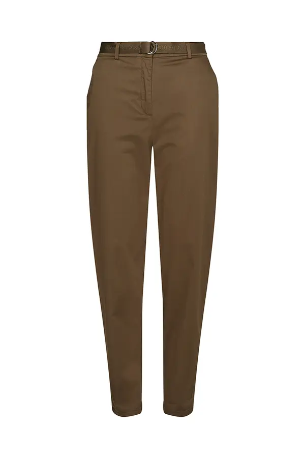 Tommy Hilfiger Tommy Hilfiger Trousers - COTTON SATEEN TAPERED CHINO PANT green