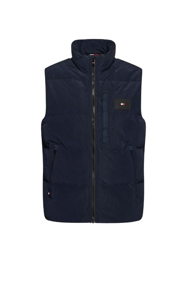 Tommy Hilfiger Tommy Hilfiger Vest - HIGH LOFT STAND COLLAR VEST blue