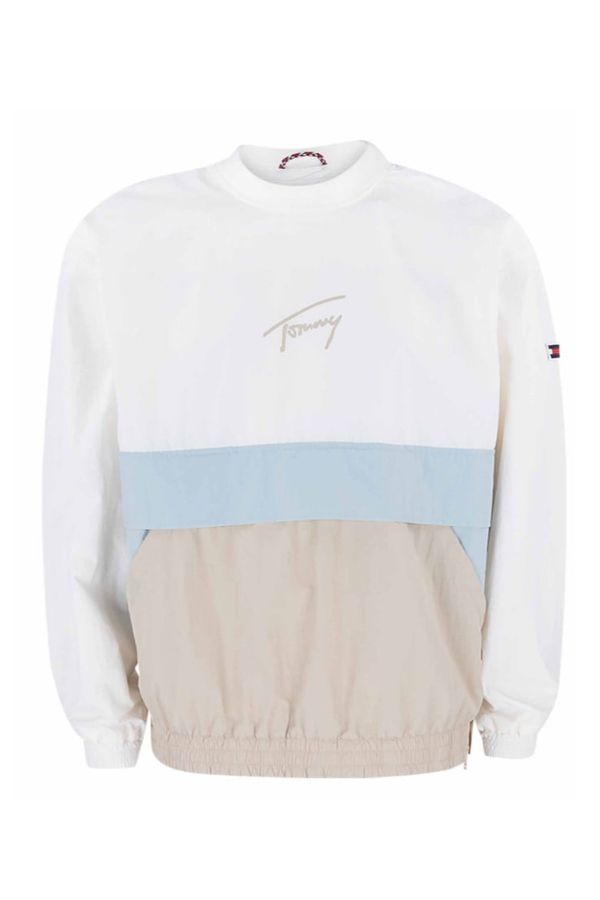 Tommy Hilfiger Tommy Jeans Jacket - TJM SIGNATURE NYLON CREW JACKET white