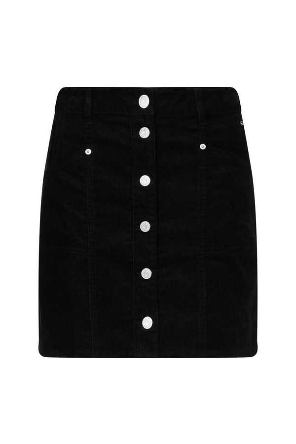 Tommy Hilfiger Jeans Tommy Jeans Skirt - TJW CORD BUTTON THRU MINI SKIRT black