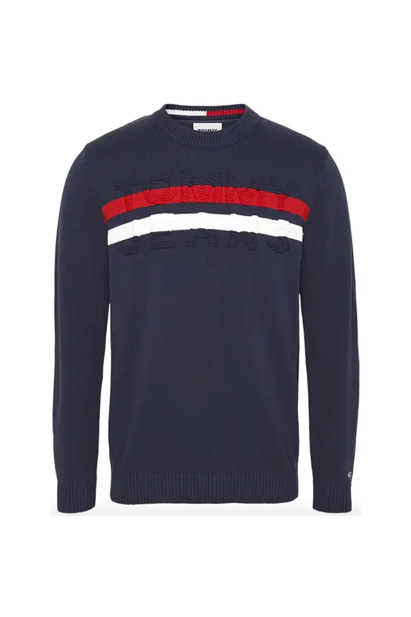 Tommy Hilfiger Jeans Tommy Jeans Sweater - TJM BLOCK STRIPE SWEATER blue