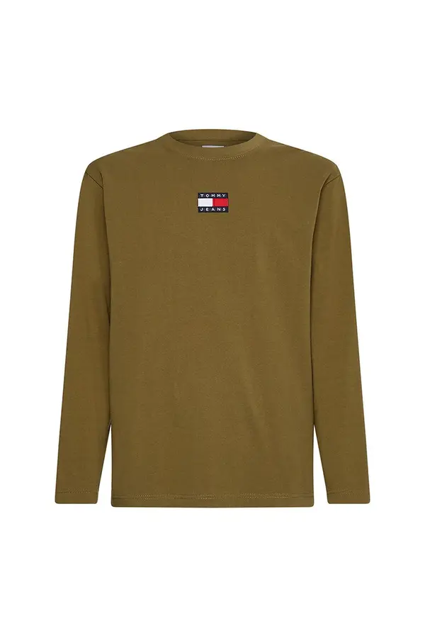 Tommy Hilfiger Jeans Tommy Jeans T-Shirt - TJM LS TOMMY BADGE TEE green