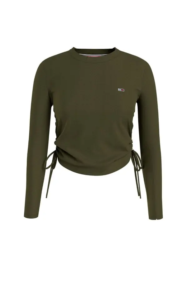 Tommy Hilfiger Jeans Tommy Jeans T-Shirt - TJW REGULAR SIDE KNOT LS TEE green