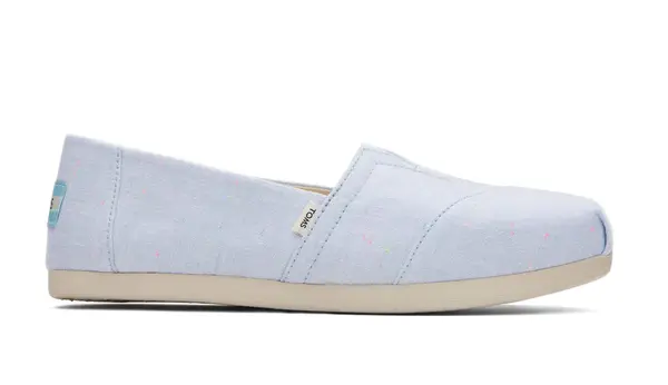 Toms Toms Alpargata svijetloplave pjegave lanene jakne