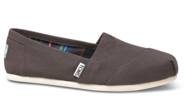 Toms Toms Alpargatas platnene cipele pepeljasto smeđe boje