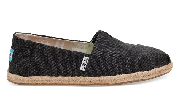 Toms Toms crne isprane platnene jakne Alpargata