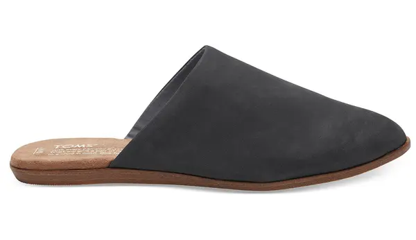 Toms Toms kožne Jutti papuče crne boje