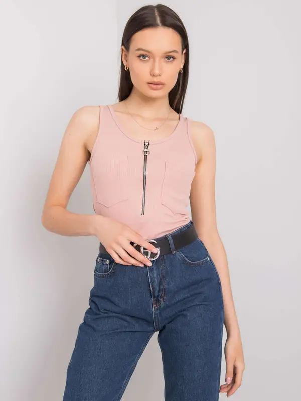 Italy Moda Top-DHJ-TP-13287.36P-Light Pink