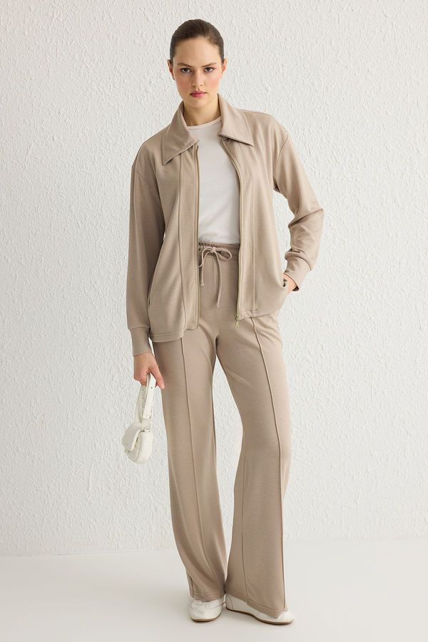Trendyol Trendyol Beige Soft Texture Knitted Tracksuit
