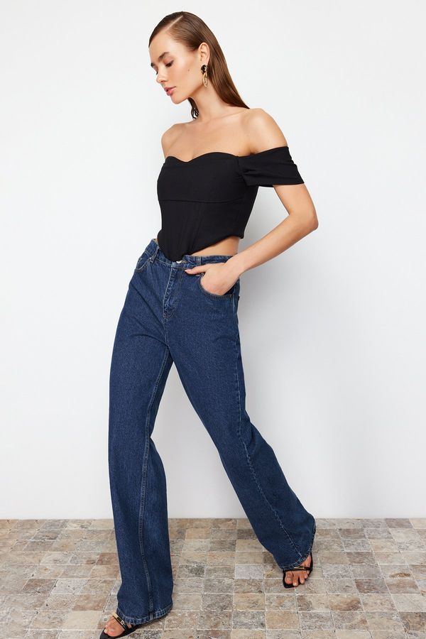 Trendyol Trendyol Black Carmen Collar Bustier