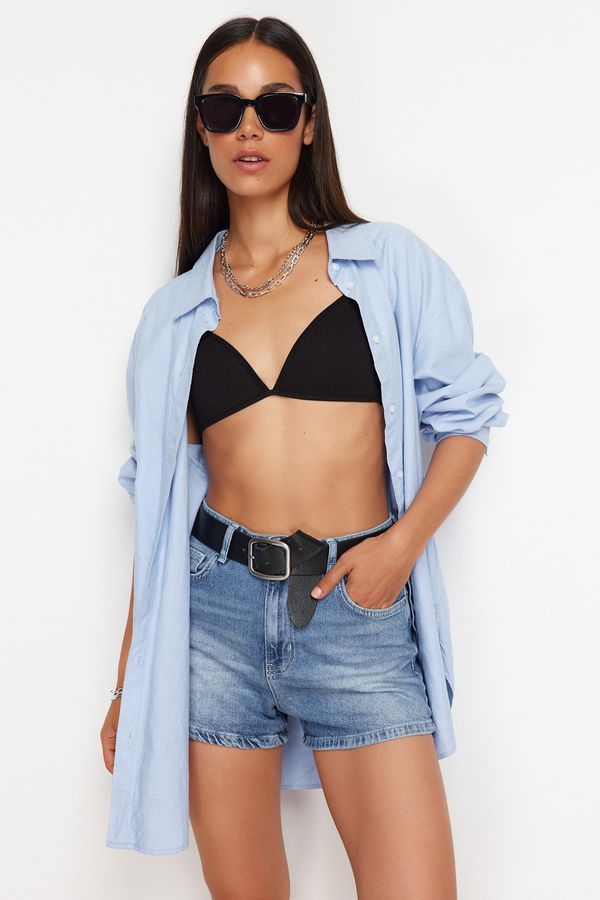 Trendyol Trendyol Blue Denim Mini Shorts