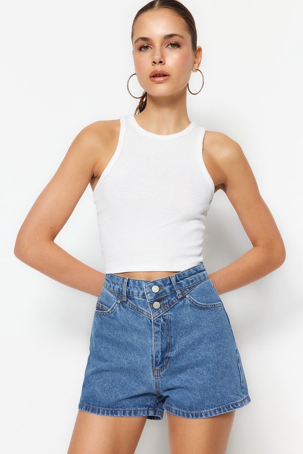 Trendyol Trendyol Blue Denim Shorts & Bermuda