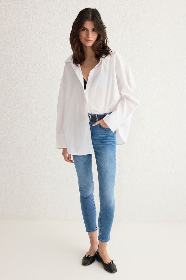 Trendyol Trendyol Blue High Waist Skinny Jeans