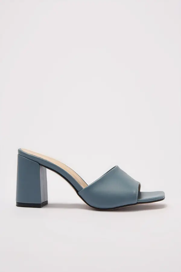 Trendyol Trendyol Blue Square Toe Women's Slippers