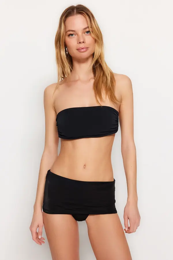 Trendyol Trendyol crna alternativa visokog struka normalna noga bikini dno