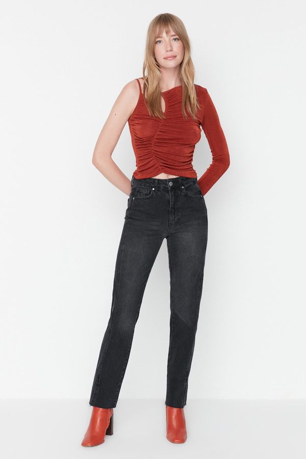 Trendyol Trendyol crne traperice visokog struka