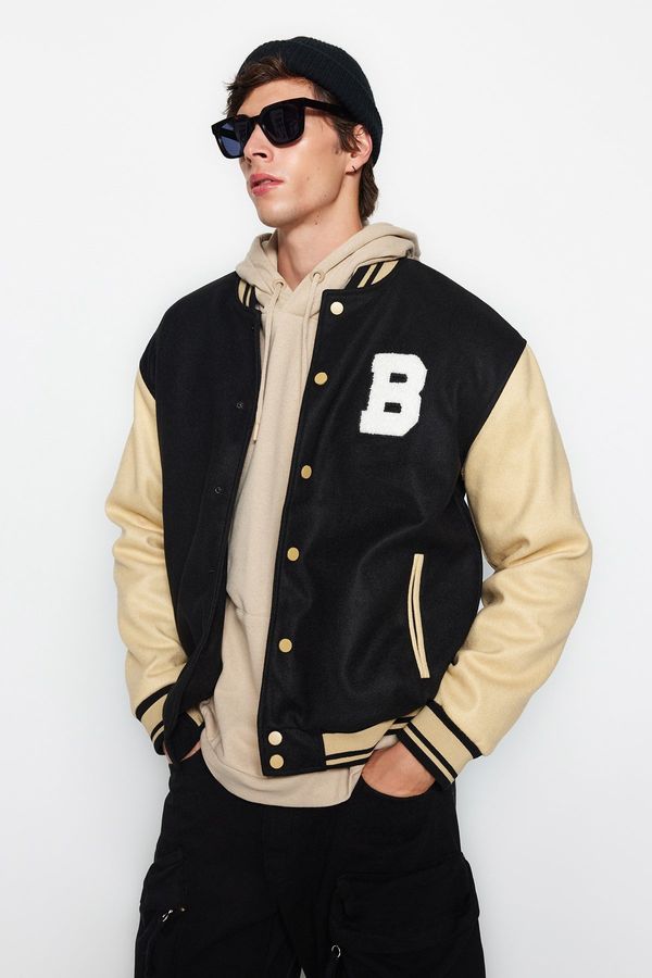 Trendyol Trendyol crni Unisex redoviti kaput za obuku bombardera