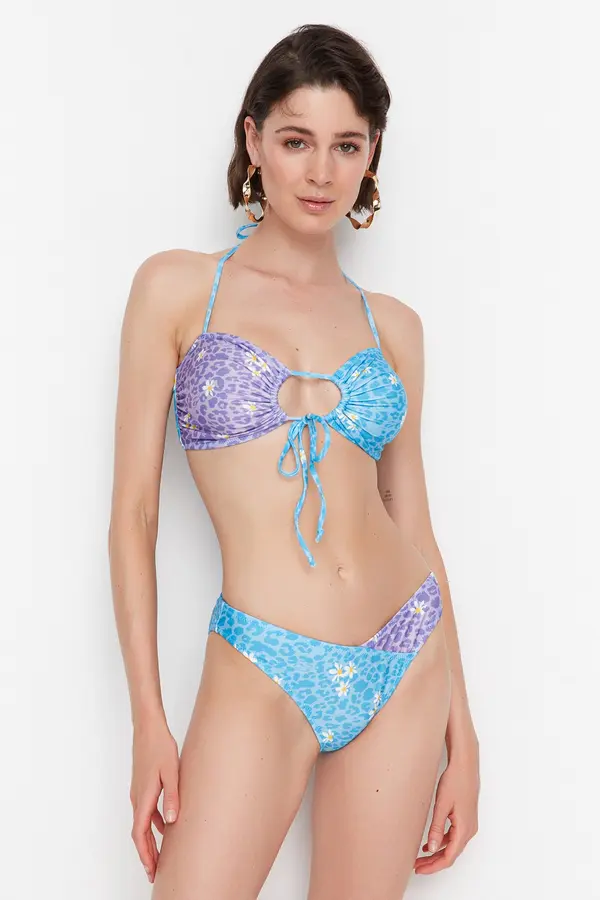 Trendyol Trendyol cvjetni uzorak boja blok bikini donji dio