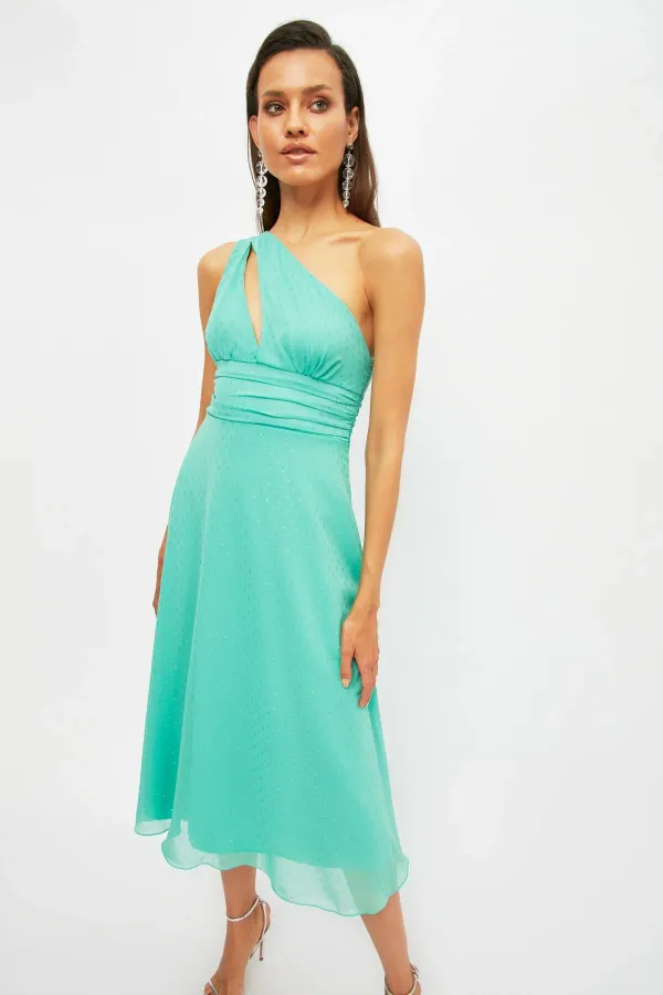 Trendyol Trendyol haljina - zelena - klizačica