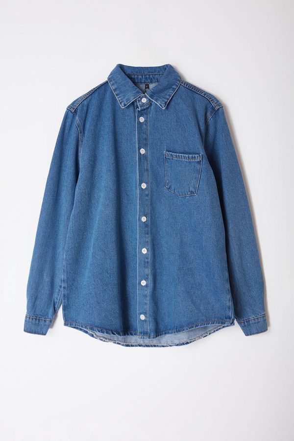 Trendyol Trendyol Men's Blue Regular Fit Denim Jeans Jacket