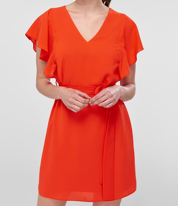 Trendyol Trendyol Nar Obvezujuća detaljna haljina