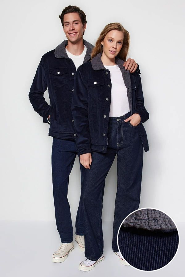 Trendyol Trendyol Navy Blue Unisex regular fit kaput od samta.