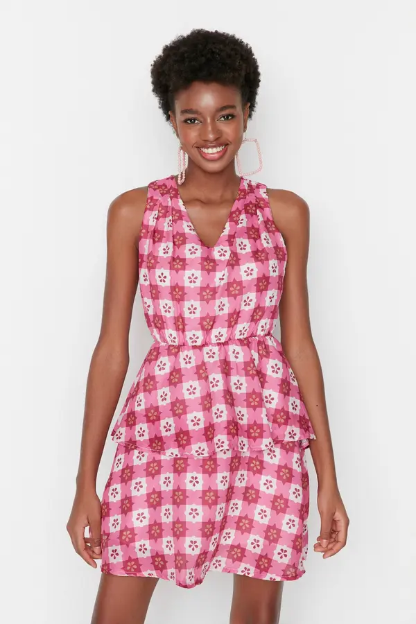 Trendyol Trendyol Pink Ruffle Dress