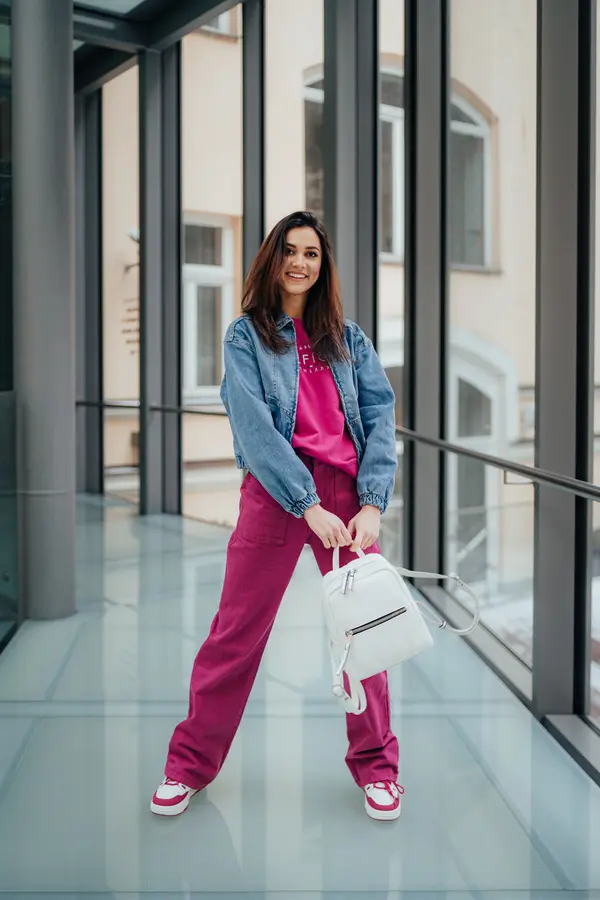 Trendyol Trendyol plava bombarderska traper jakna