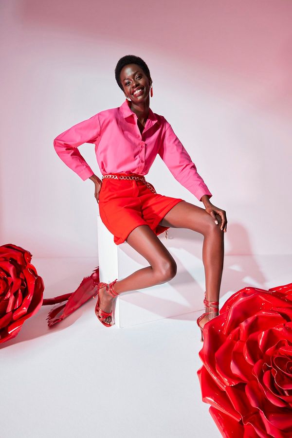 Trendyol Trendyol Red Basic Shorts & Bermuda