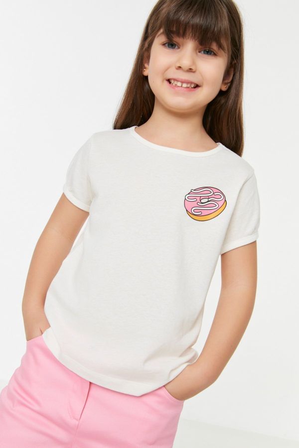 Trendyol Trendyol T-Shirt - Ecru - Regular fit