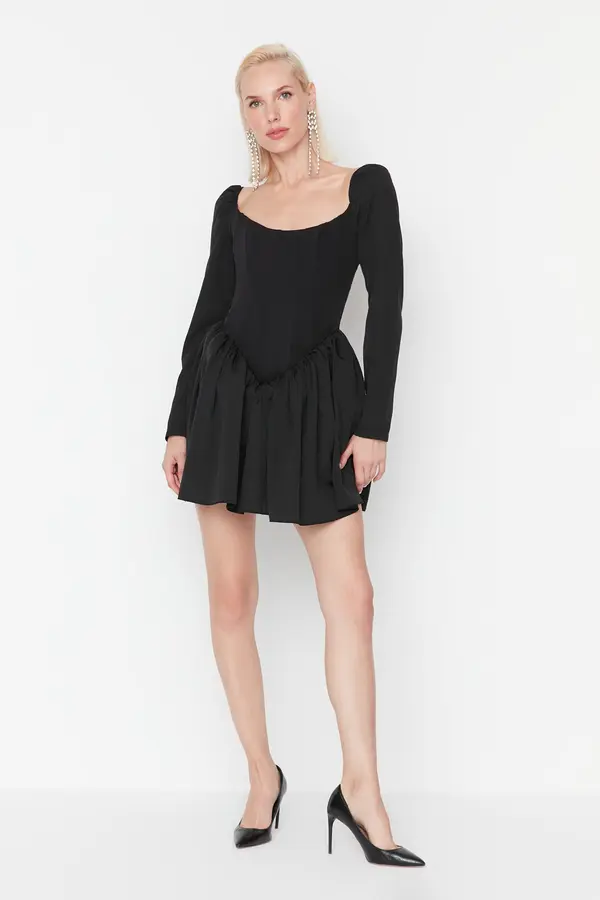 Trendyol Trendyol Underwired Black Evening Dress.