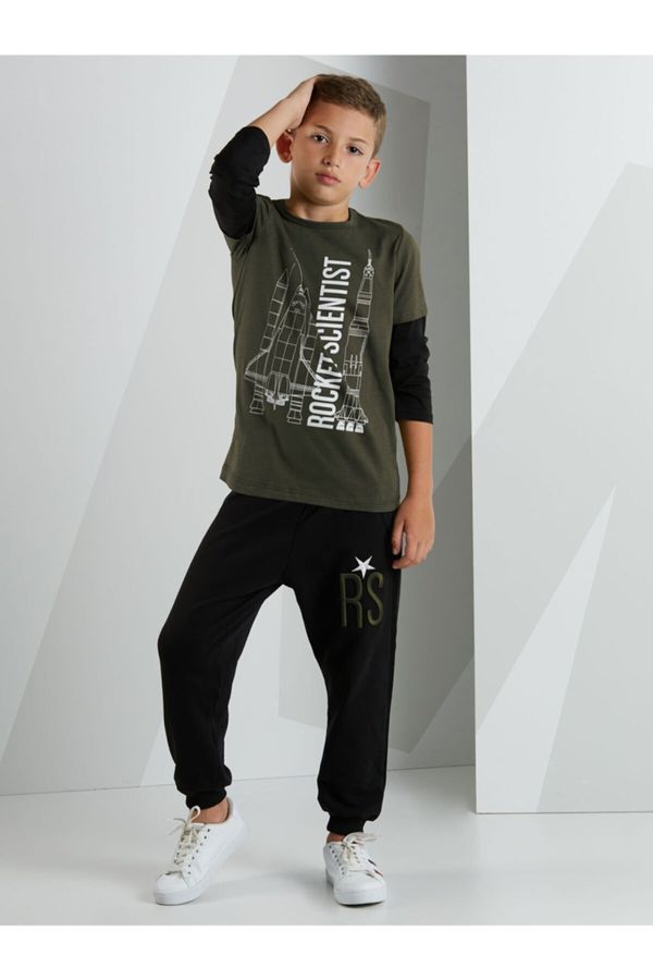 mshb&g Trenerka za dječake komplet Mushi Patterned