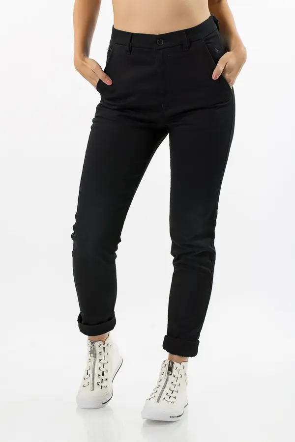 Diesel Trousers - Diesel SLIM-CHINO F TROUSERS black
