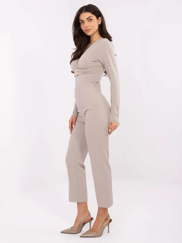 RUE PARIS Trousers-IT-SP-FL9069.00-light beige